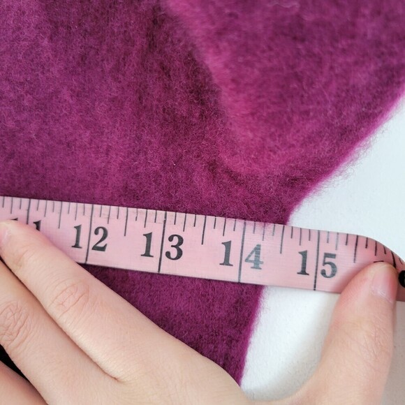 Cashmere Addiction 100% Cashmere Purple Turtleneck Pullover Cozy Sweater Small - Picture 6 of 10